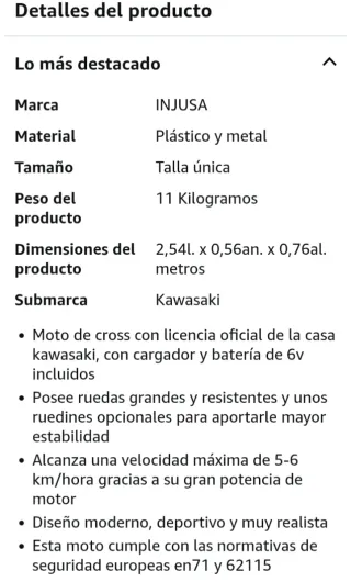 Moto Kawasaki  eléctrica como nuevo
