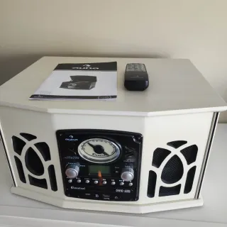Tocadiscos Auna CD Radio Beige/Negro