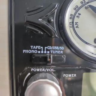 Tocadiscos Auna CD Radio Beige/Negro