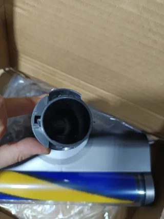 Recambio aspirador rodillo azul y amarillo