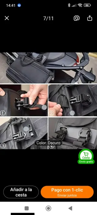 Bolsas Laterales para Moto NUEVO SIN ESTRENAR.