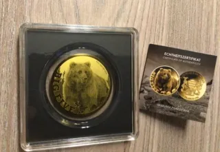 Moneta d'Oro 24K Big Five - Repubblica del Ciad