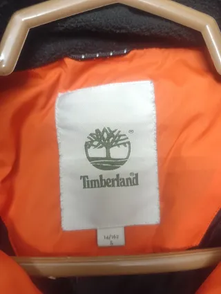 Plumas Timberland Naranja y Negro