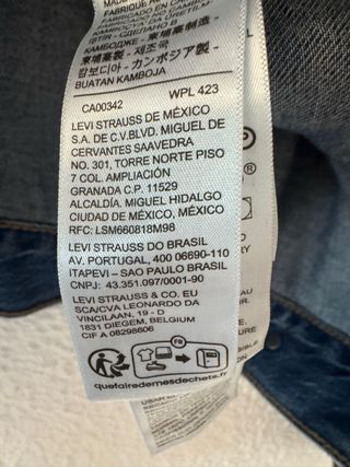 Cazadora Levi's XL Mujer Vaquera