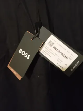 Camisa Hugo Boss Negra Hombre