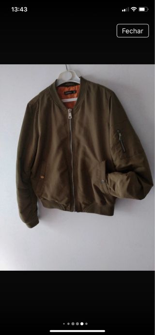 Blusão bomber verde militar