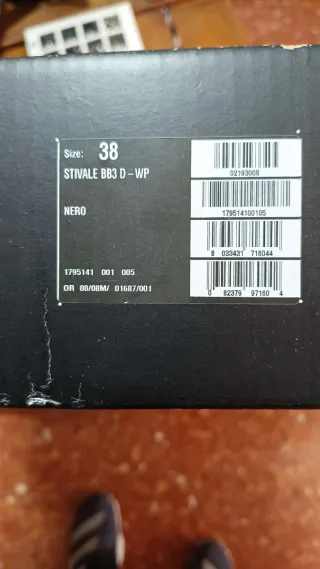 Botas Dainese Moto Negras número 38