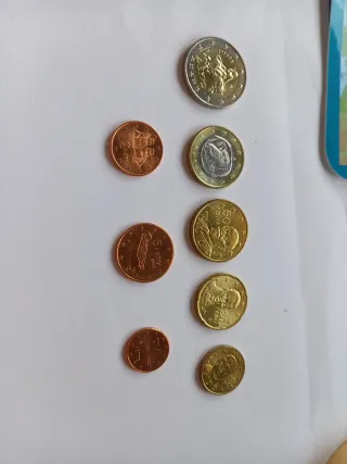 Lote monedas 1c-2€ Grecia 2003