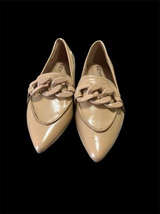 Mocasines charol beige KEYS talla 39
