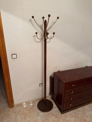 Perchero Vintage Madera y Metal