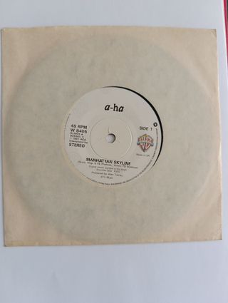 Vinilo 7 A-ha - Manhattan Skyline -POSTER