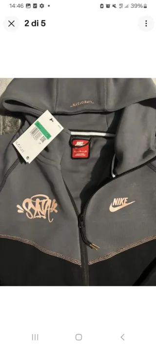 Completo Nike Tech Fleece Grigio Nero