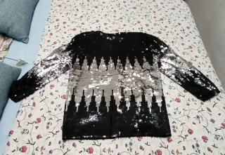 Vestido Chaqueta y Falda de fiesta de lentejuelas