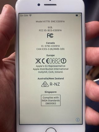 iPhone 7 bianco per parti