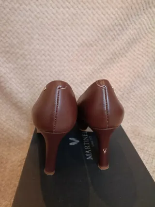 Zapato Tacón Piel Martinelli Marrón