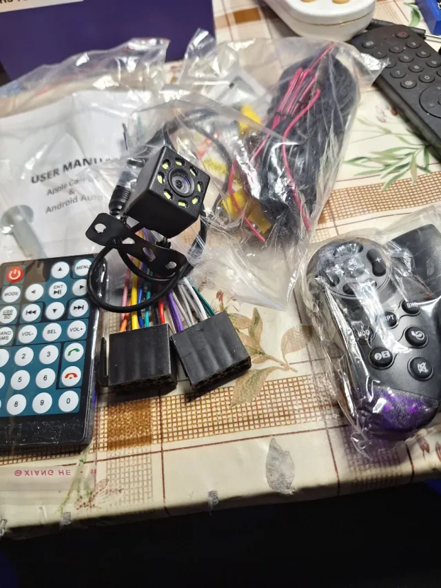 Pantalla 1 Din Coche con Cámara Trasera y Mando