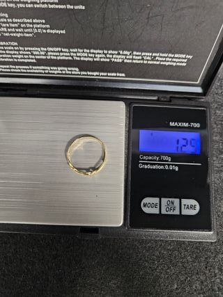 Anillo de Oro 18K, Fígaro, 1,29gr, T-17