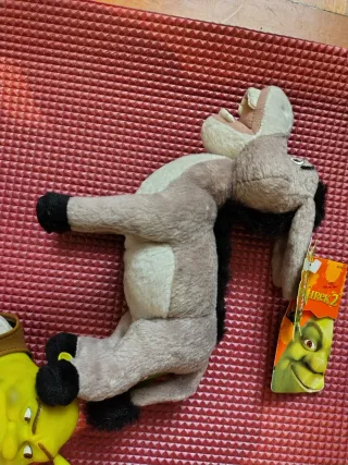 Peluche Shrek, Burro y Gato con Botas