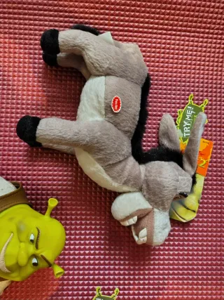 Peluche Shrek, Burro y Gato con Botas