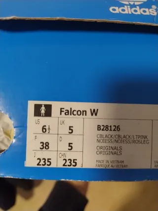 Adidas Falcon Negro y Rosa