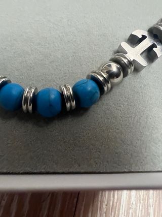 Bracciale Cesare Paciotti Uomo Donna Blu Argento