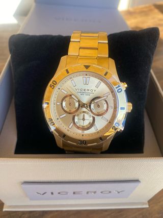 Reloj Viceroy Acero Dorado Cronógrafo Hombre