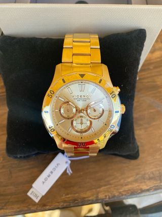 Reloj Viceroy Acero Dorado Cronógrafo Hombre