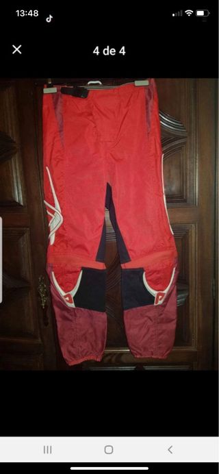 Calça Motard Vermelha