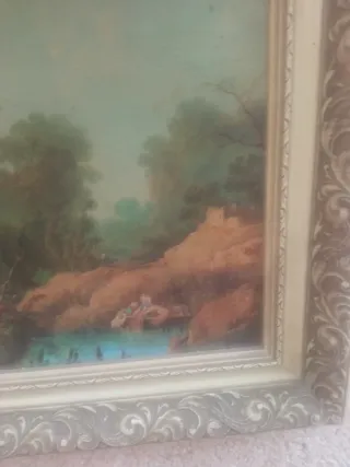 Cuadro Paisaje Marco Dorado