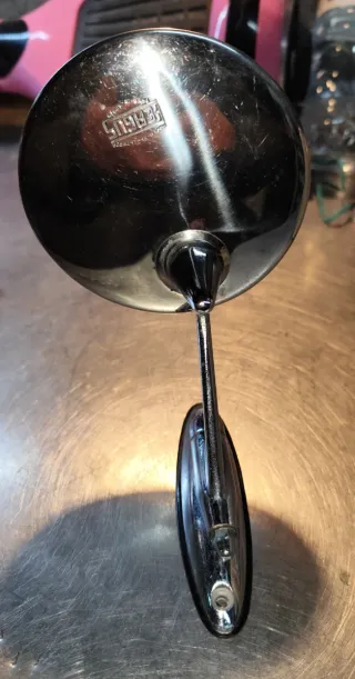 Retrovisor clásico cromado para autos históricos