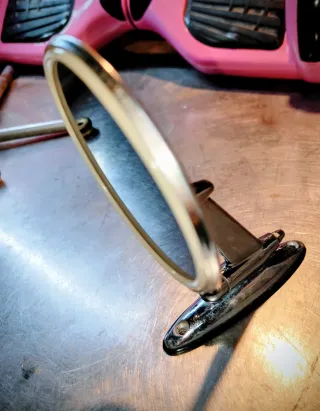 Retrovisor clásico cromado para autos históricos