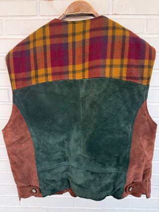 Chaleco Caza Cuero y Poliéster Talla 54