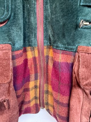 Chaleco Caza Cuero y Poliéster Talla 54