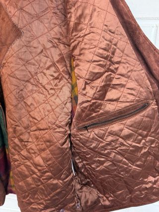 Chaleco Caza Cuero y Poliéster Talla 54