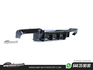 DIFUSOR TRASERO LOOK M5 EN NEGRO BRILLANTE PARA BMW SERIE 5 F10/F11 + COLAS TITANIO