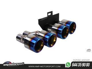DIFUSOR TRASERO LOOK M5 EN NEGRO BRILLANTE PARA BMW SERIE 5 F10/F11 + COLAS TITANIO