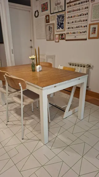 Mesa de comedor extensible