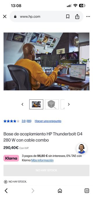 Base de Acoplamiento HP Thunderbolt G4