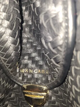 Borsa Mangano pelle nera