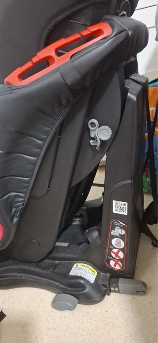 Silla coche infantil THUNDER negra y roja