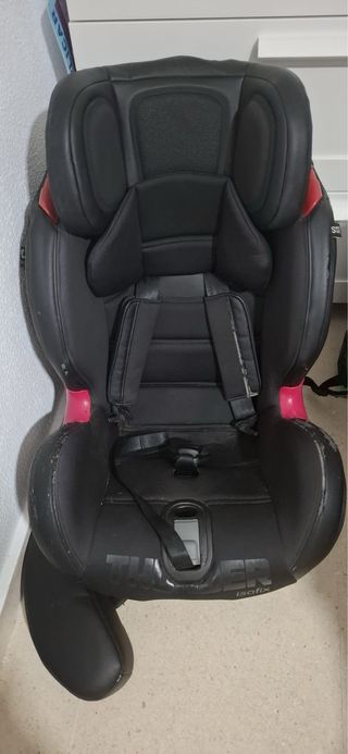 Silla coche infantil THUNDER negra y roja