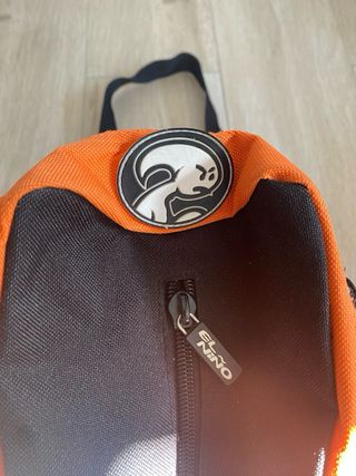 Riñonera El Niño Negra y Naranja Original