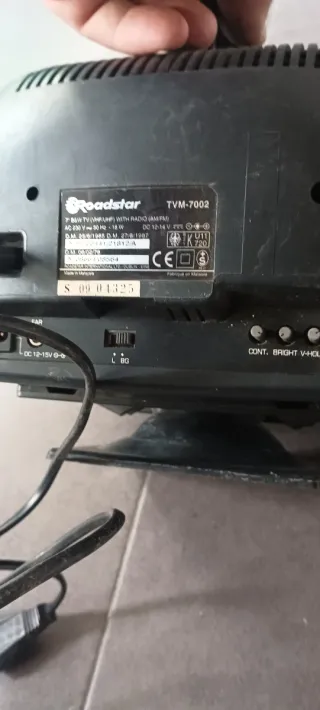 Televisor y Radio Roadstar Antiguo