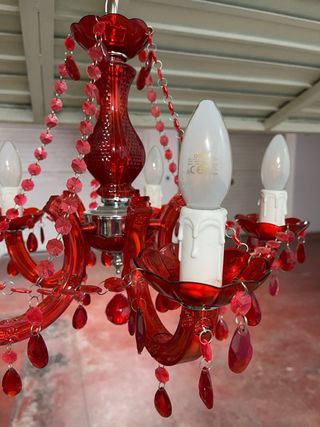 Lampada a sospensione rossa