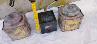 Macina Caffè Vintage e Lattine Zucchero/Tè