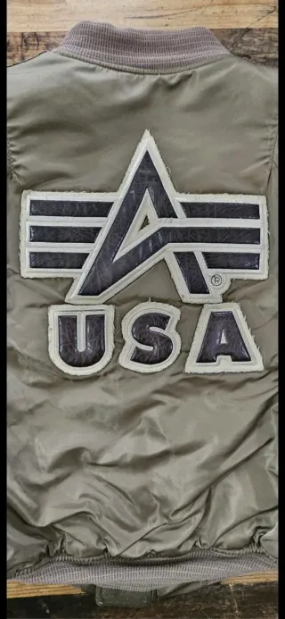 Chaqueta Alpha Industries USA Talla L Verde