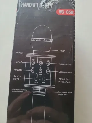 Micrófono Karaoke Inalámbrico Bluetooth WS-858