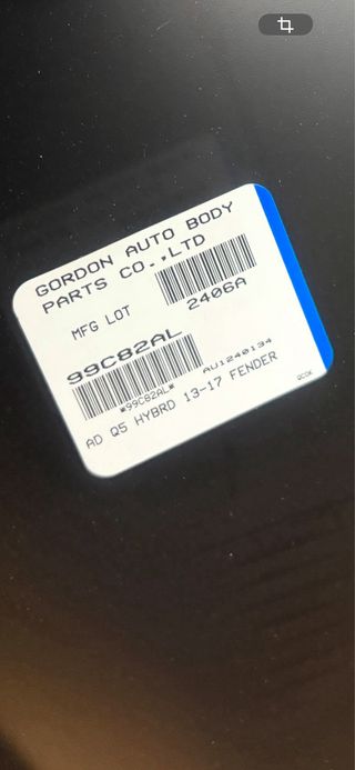 Aleta Delantera Izquierda Audi Q5 2012-2017 NUEVA