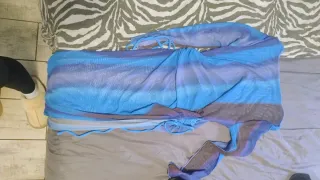 Vestito copricostume a righe