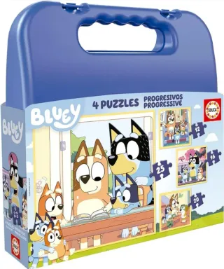 4 Puzzles NUEVOS Bluey